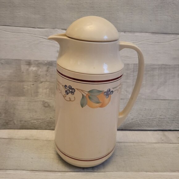 Vintage Corning Ware Abundance Thermal Carafe 1 Qt Insulated Beverage Pitcher - Picture 1 of 5
